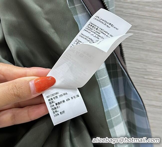 Famous Brand Promotional Loewe Plaid Jacket 0814 Blue 2025