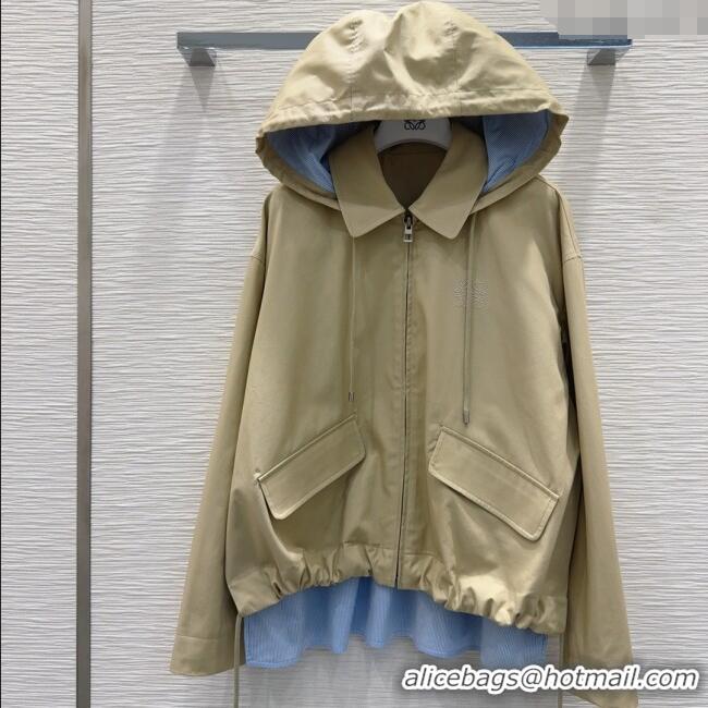 Luxury Cheap Loewe Jacket L82922 Beige/Blue 2025