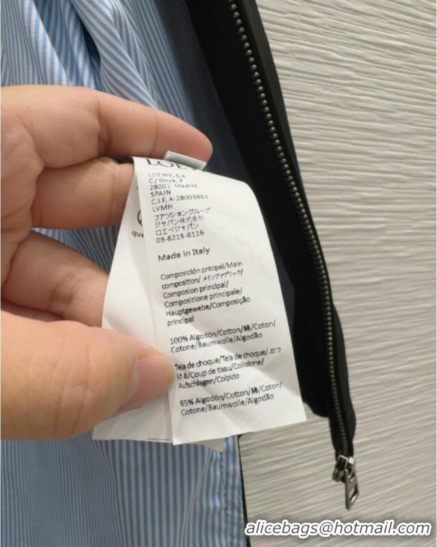 Luxury Cheap Loewe Jacket L82923 Black/Blue 2025