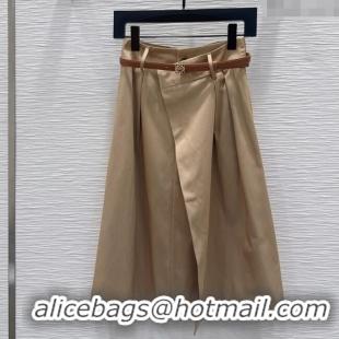 Reasonable Price Loewe Skirt CH090490 Khaki 2025