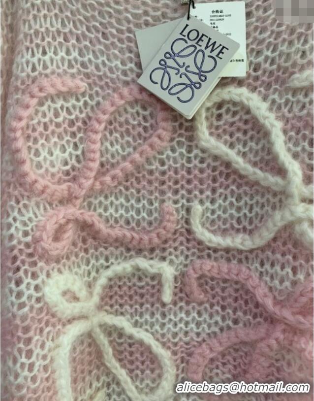 Shop Grade Loewe Mohair Crochet Sweater 0904 Light Pink 2025