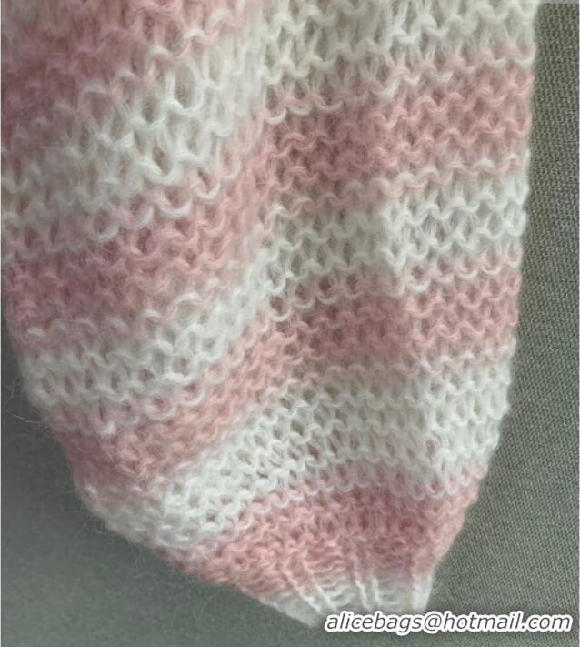 Shop Grade Loewe Mohair Crochet Sweater 0904 Light Pink 2025