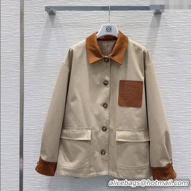 Super Quality Loewe Cotton Jacket LW101501 Beige 2025