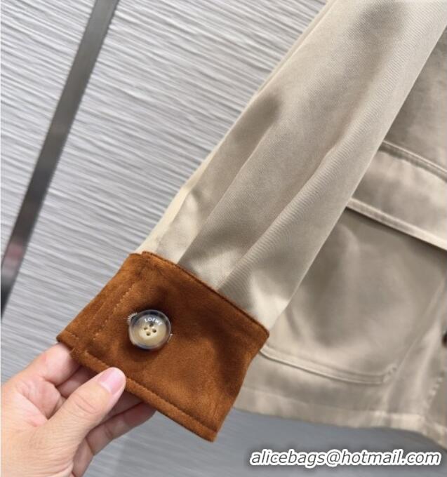 Super Quality Loewe Cotton Jacket LW101501 Beige 2025