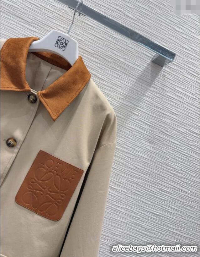 Super Quality Loewe Cotton Jacket LW101501 Beige 2025