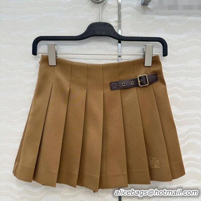 Well Crafted Loewe Mini Skirt LW110667 Brown 2025