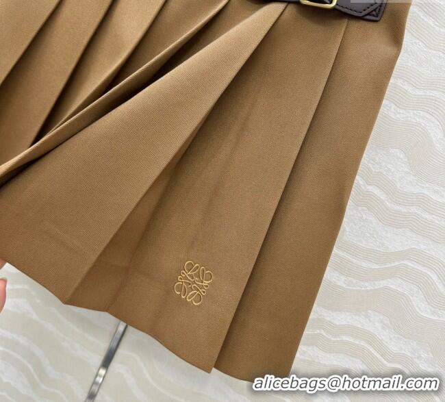 Well Crafted Loewe Mini Skirt LW110667 Brown 2025