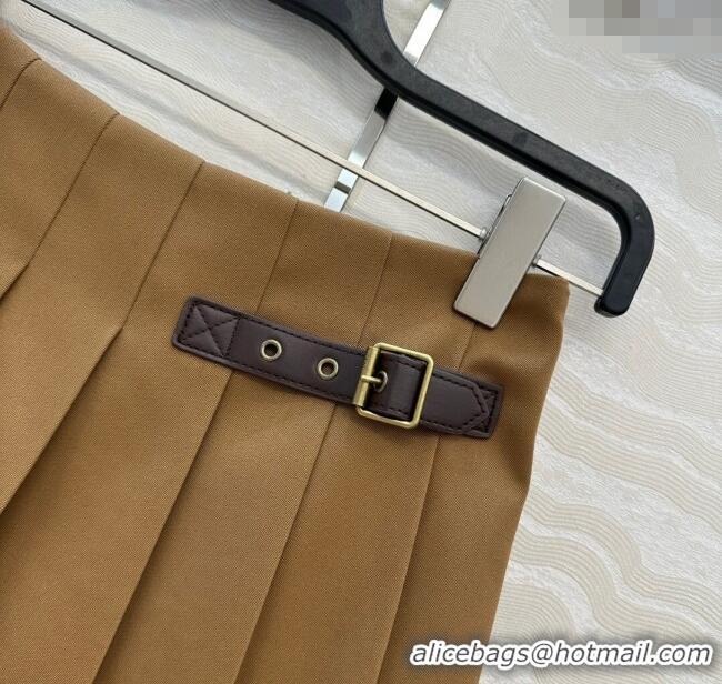 Well Crafted Loewe Mini Skirt LW110667 Brown 2025