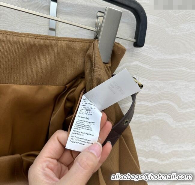Well Crafted Loewe Mini Skirt LW110667 Brown 2025
