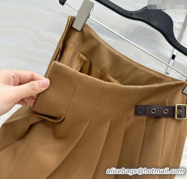 Well Crafted Loewe Mini Skirt LW110667 Brown 2025