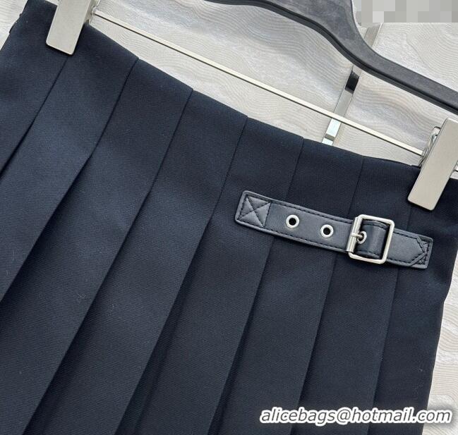 Unique Discount Loewe Mini Skirt LW110667 Black 2025