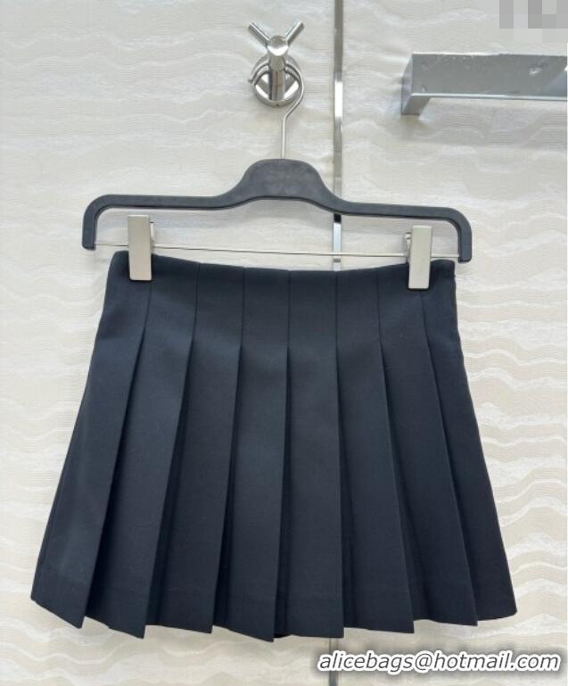 Unique Discount Loewe Mini Skirt LW110667 Black 2025