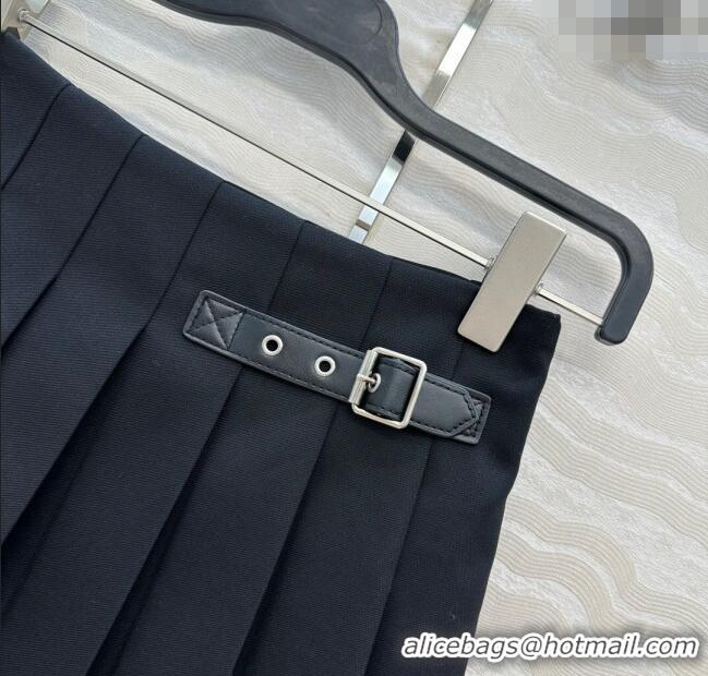 Unique Discount Loewe Mini Skirt LW110667 Black 2025