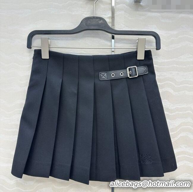 Unique Discount Loewe Mini Skirt LW110667 Black 2025