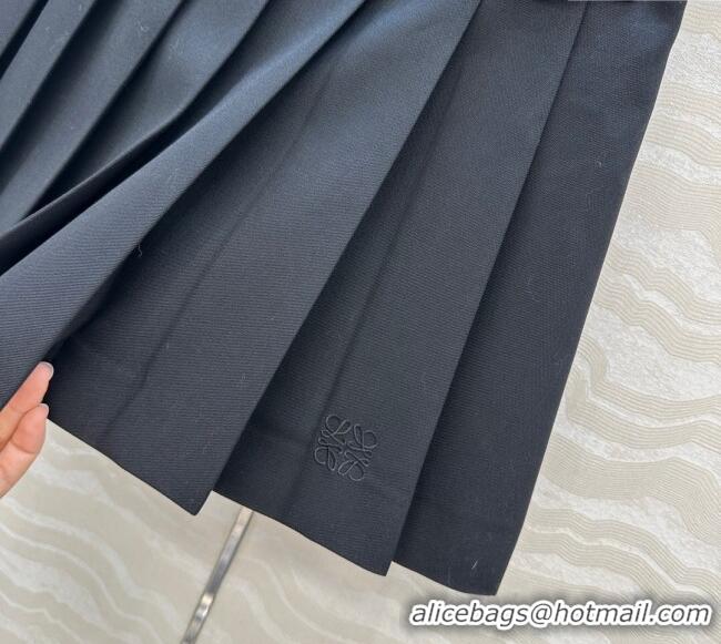 Unique Discount Loewe Mini Skirt LW110667 Black 2025