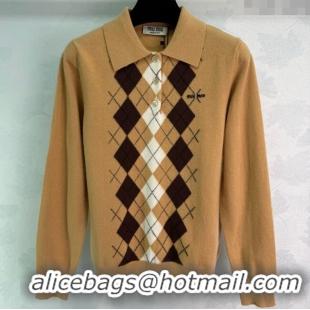 Trendy Design Miu Miu Cashmere Knit Sweater 0814 Camel 2025