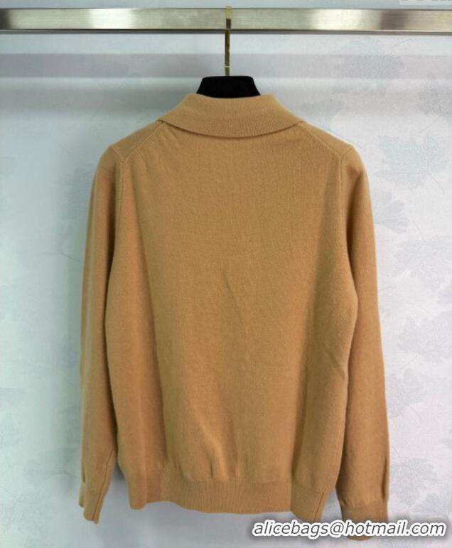 Trendy Design Miu Miu Cashmere Knit Sweater 0814 Camel 2025