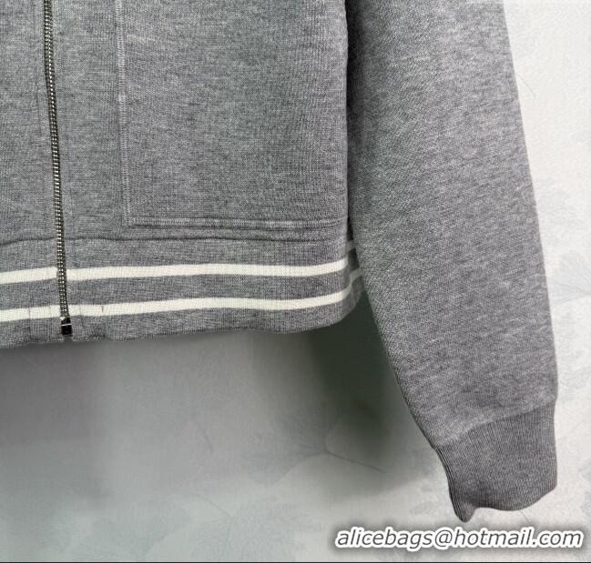 Buy Inexpensive Miu Miu Wool Jacket 0814 Grey/Black 2025