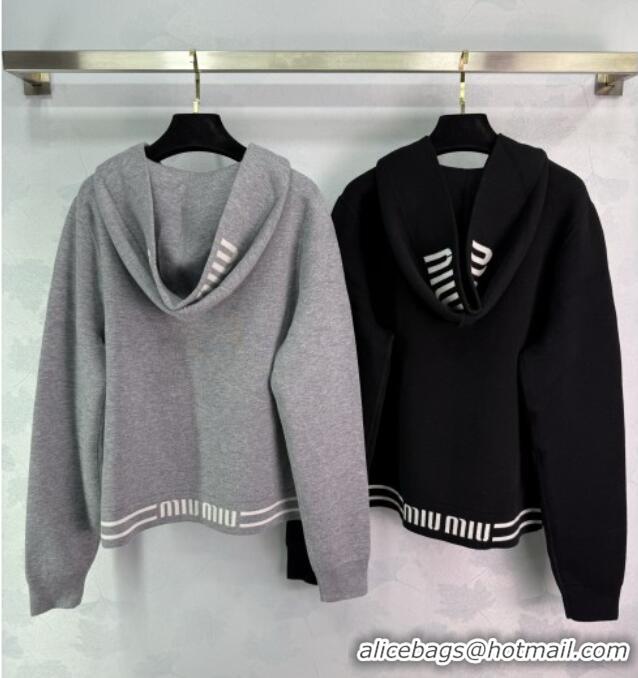 Buy Inexpensive Miu Miu Wool Jacket 0814 Grey/Black 2025