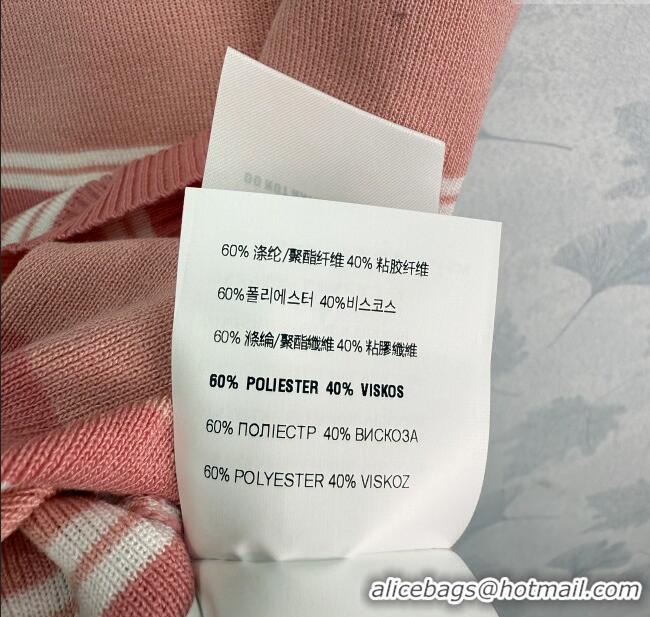 ​Buy Fashionable Miu Miu Striped Knit Vest 0814 Pink 2025