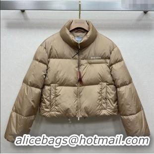 Buy New Cheap Miu Miu Down Jacket 0814 Beige 2025