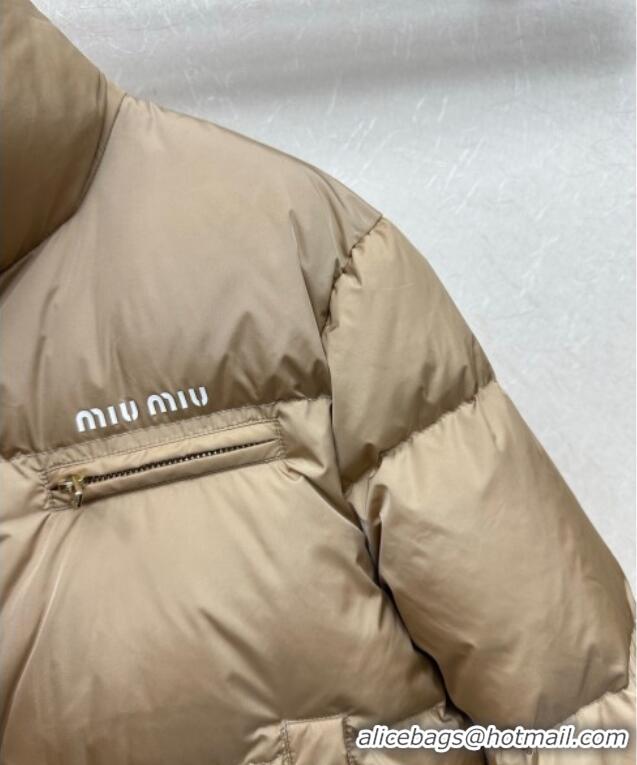 Buy New Cheap Miu Miu Down Jacket 0814 Beige 2025