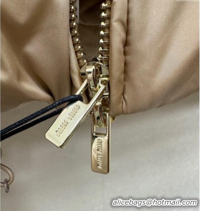 Buy New Cheap Miu Miu Down Jacket 0814 Beige 2025