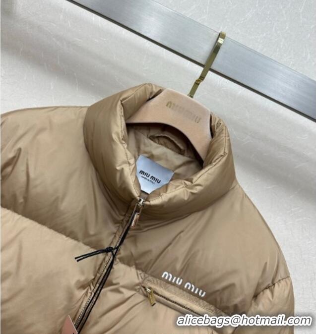 Buy New Cheap Miu Miu Down Jacket 0814 Beige 2025