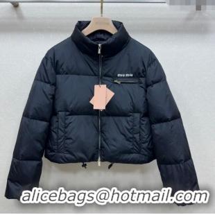 Luxury Discount Miu Miu Down Jacket 0814 Black 2025