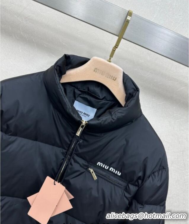 Luxury Discount Miu Miu Down Jacket 0814 Black 2025