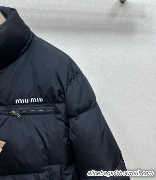 Luxury Discount Miu Miu Down Jacket 0814 Black 2025