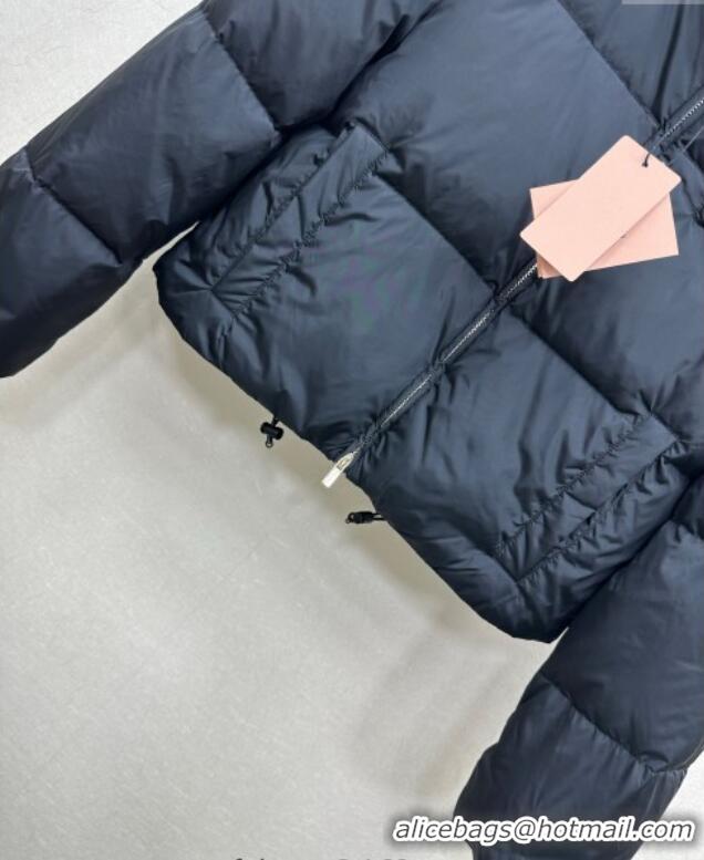 Luxury Discount Miu Miu Down Jacket 0814 Black 2025