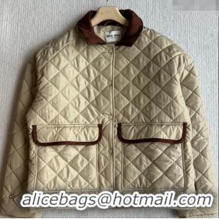 New Release Creation Miu Miu Padded Jacket 0814 Beige 2025