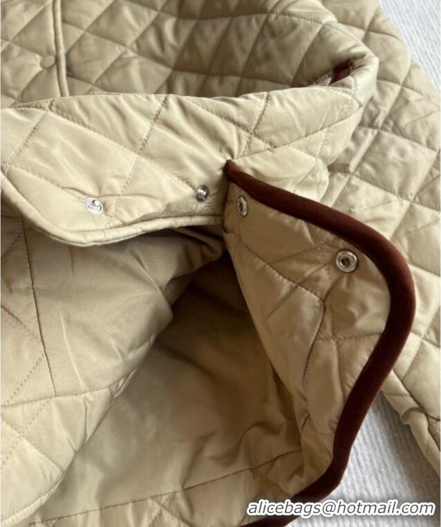 New Release Creation Miu Miu Padded Jacket 0814 Beige 2025