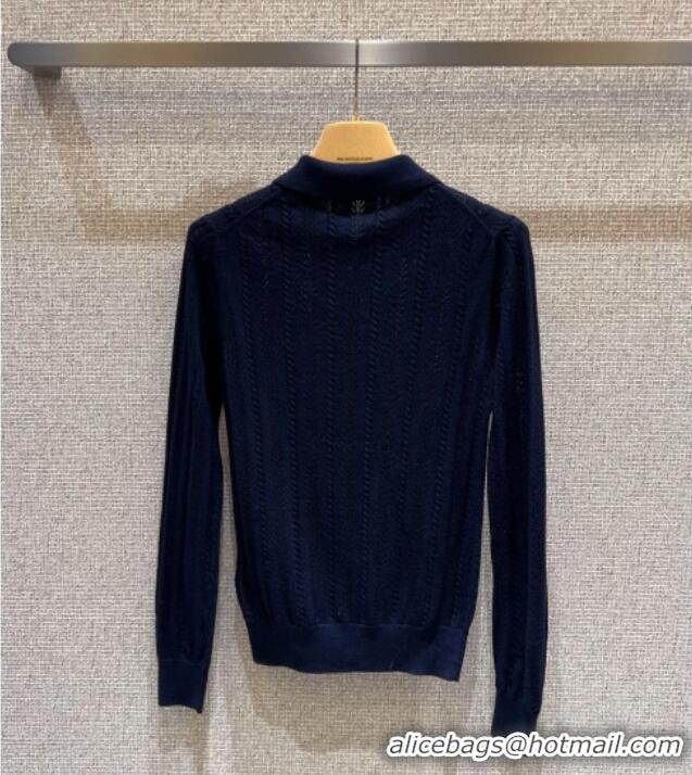 Classic Specials Miu Miu Cashmere Cardigan 0814 Dark Blue 2025