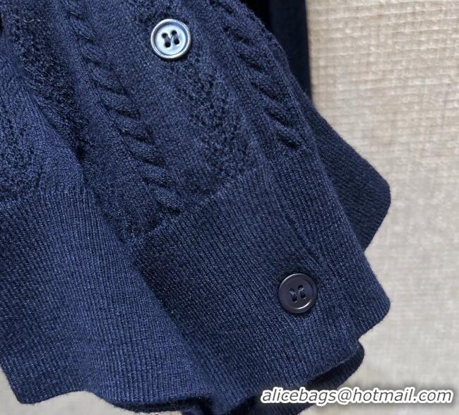Classic Specials Miu Miu Cashmere Cardigan 0814 Dark Blue 2025