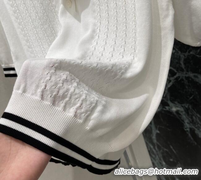 Well Crafted Miu Miu Polo Shirt 0814 White/Black 2025