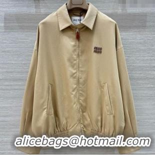 Super Quality Miu Miu Cotton Jacket 0814 Beige 2025