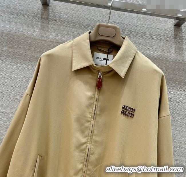 Super Quality Miu Miu Cotton Jacket 0814 Beige 2025