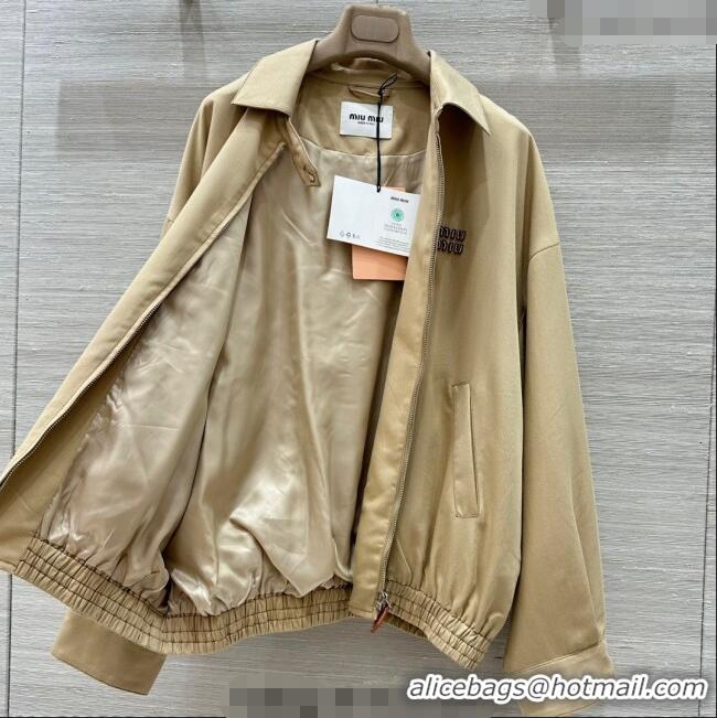 Super Quality Miu Miu Cotton Jacket 0814 Beige 2025