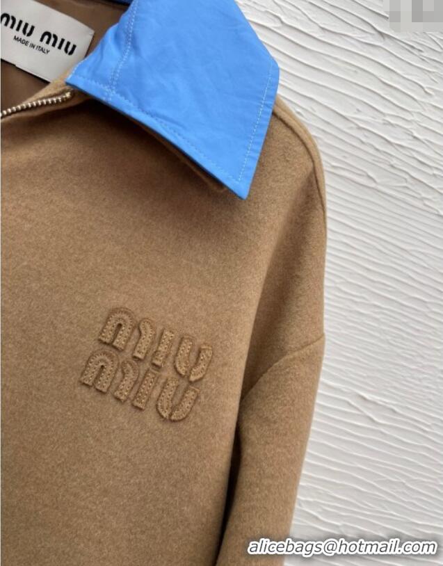 ​Best Quality Miu Miu Jacket 0814 Brown/Blue 2025