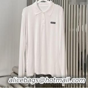 Buy Fashionable Miu Miu Sweatshirt 0813 White 2025