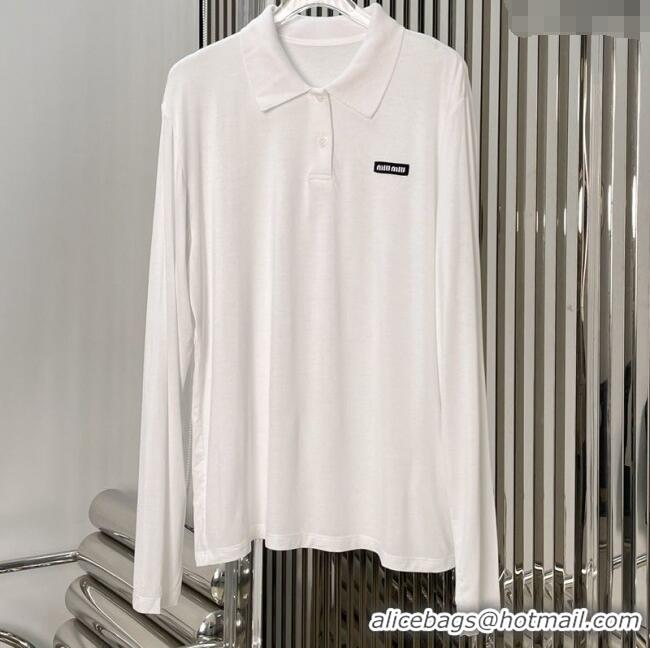 Buy Fashionable Miu Miu Sweatshirt 0813 White 2025