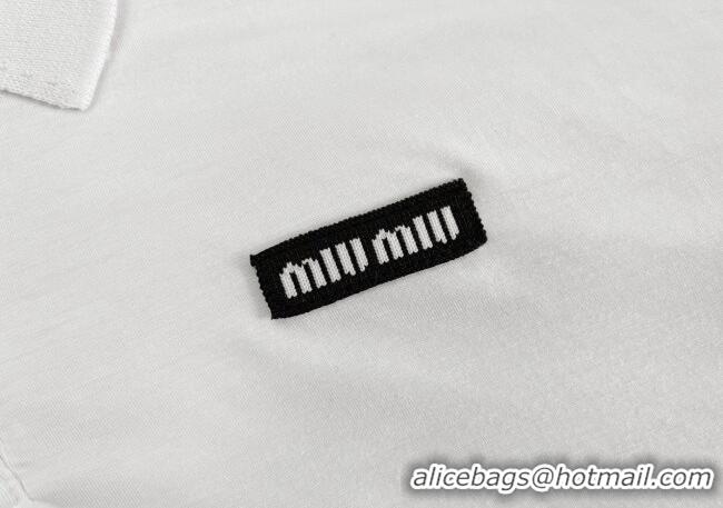 Buy Fashionable Miu Miu Sweatshirt 0813 White 2025