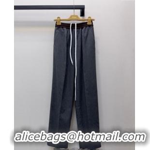 Buy Fashionable Miu Miu Pants 0815 Dark Grey 2025