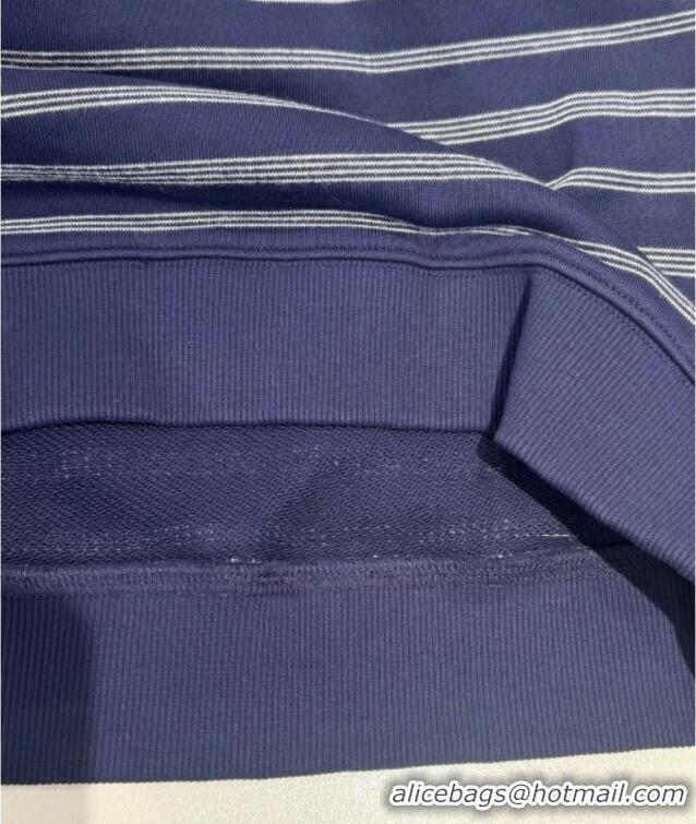 Reasonable Price Miu Miu Striped Shirt M82113 Blue 2025