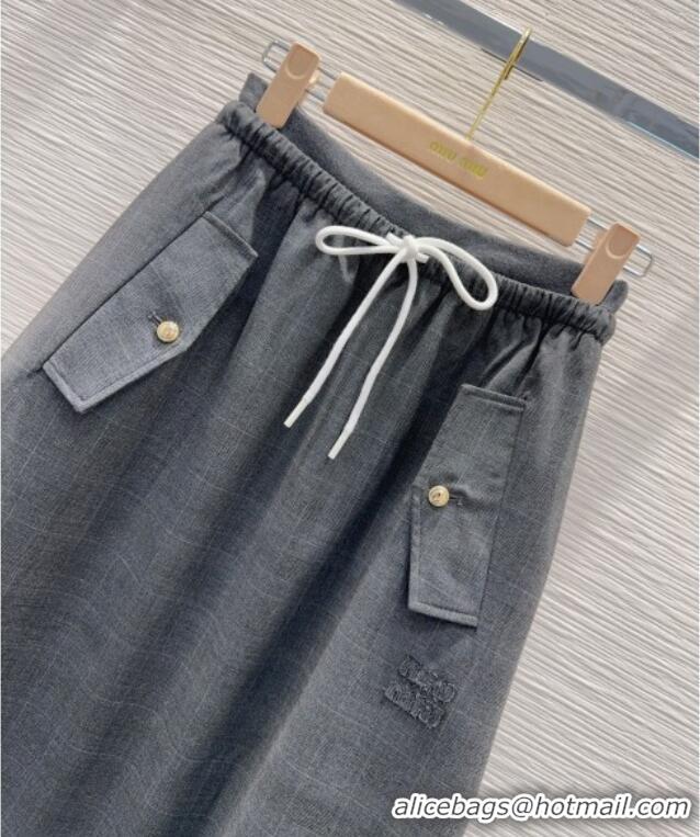 Top Quality Miu Miu Skirt M082918 Grey 2025