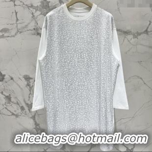 Reasonable Price Miu Miu Crystals Dress S090412 White 2025