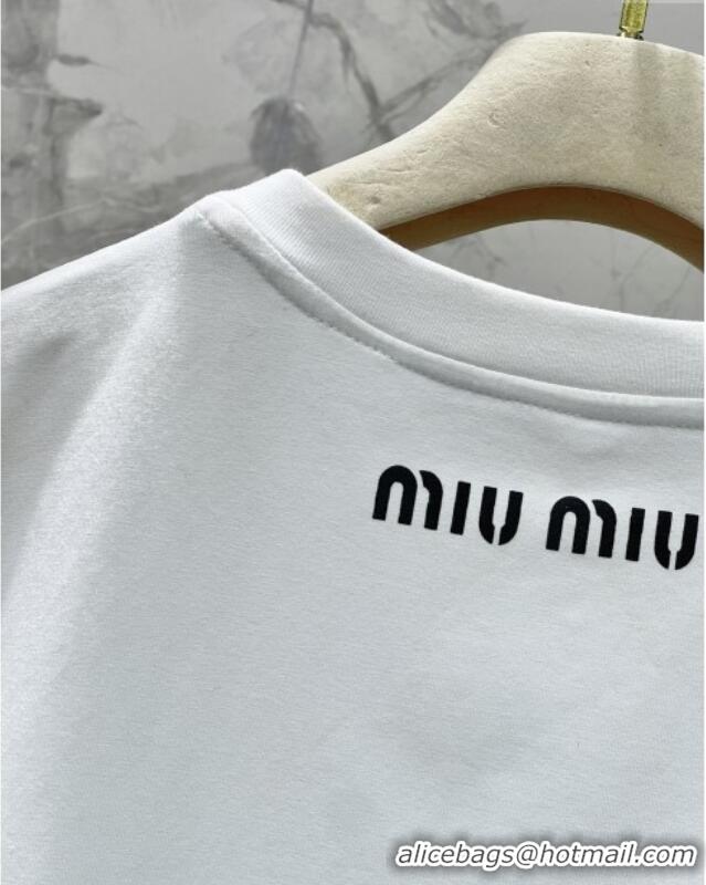 Reasonable Price Miu Miu Crystals Dress S090412 White 2025