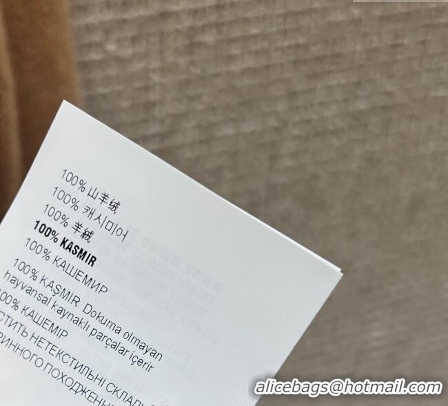 Big Discount Miu Miu Cashmere Polo Sweatshirt MIU090308 Beige 2025